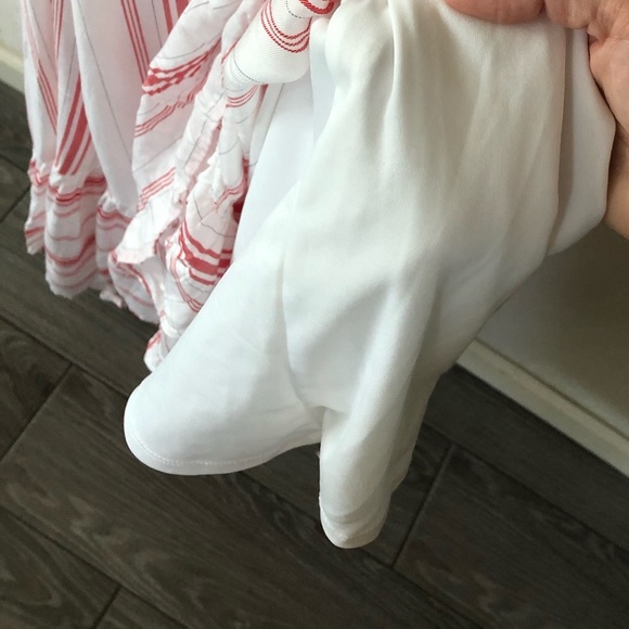 Torrid|White & red nautical striped tiered ruffle maxi dress, sleeveless•••1X - Picture 6 of 12